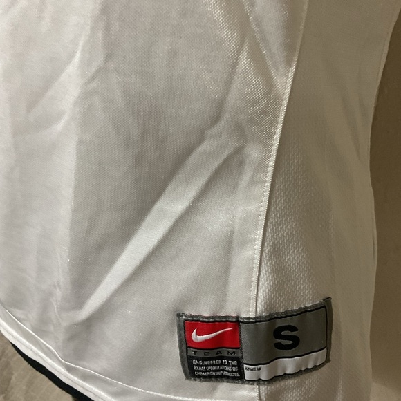 NIKE Team FIT DRY WOMEN'S SHIRT Nike Logo Size S White - Picture 4 of 7